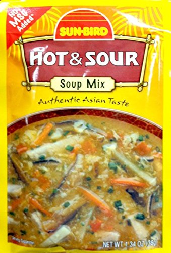 Sun Bird Hot and Sour Asian Soup Mix 1.34 Oz Packet (Pack of 2)