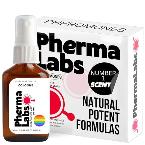 PHERMALABS Lgbtq Pheromones Max Cologne for Men that want other Men - Most Potent Pheromone - Infsued Cologne for Ulitmate Allure 1 oz bottle (Scent Number 1)