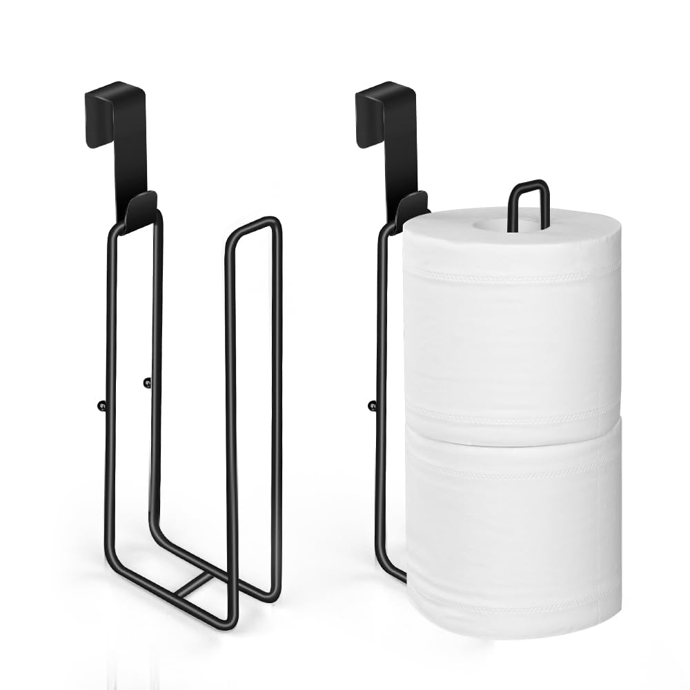 Toilet Paper Holder with Storagefor 3 Roll Tissue (Black 1 Pcs) — Amazon image 15