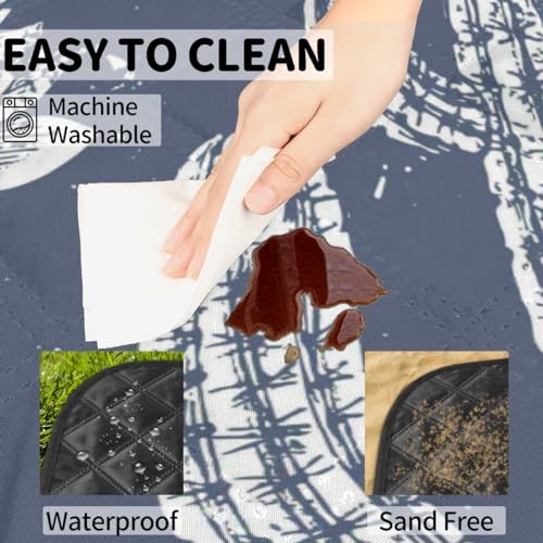 Tapis d'extérieur pliable pour camping et voyage avec isolation sol - 4