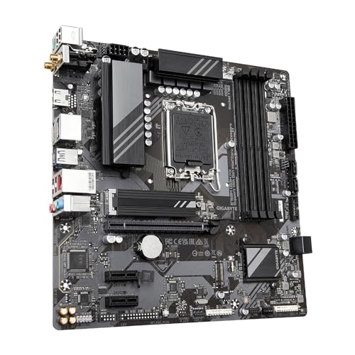 GIGABYTE B760M DS3H AX Scheda Madre - Supporta processori Intel Core 14ª generazione, VRM digitale a 6+2+1 fasi, fino a 7600MHz DDR5 (OC), 2x PCIe 4.0 M.2, Wi-Fi 6E, LAN 2.5GbE, USB 3.2 Gen 2 - Scheda madre - Immagine 1