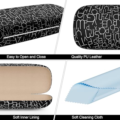 Image of Eyeglasses Case, Hard Shell Protective Case for Glasses, Unisex for Women Men