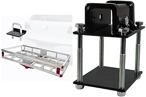 MAXXHAUL 50027 Aluminum Cargo Carrier 2" Hitch Receiver Adapter and Bumper
