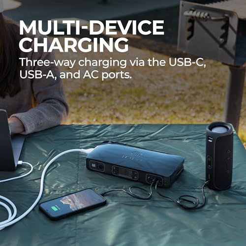 HALO Bolt Ultimate 2 Portable Car Battery Jump Starter | 130 PSI Air Compressor, 55.5Wh USB Power Bank with AC Outlet, Emergency Floodlight & Charger, Jumps Cars SUVs & Trucks, Inflates Tires — Navy - image 4