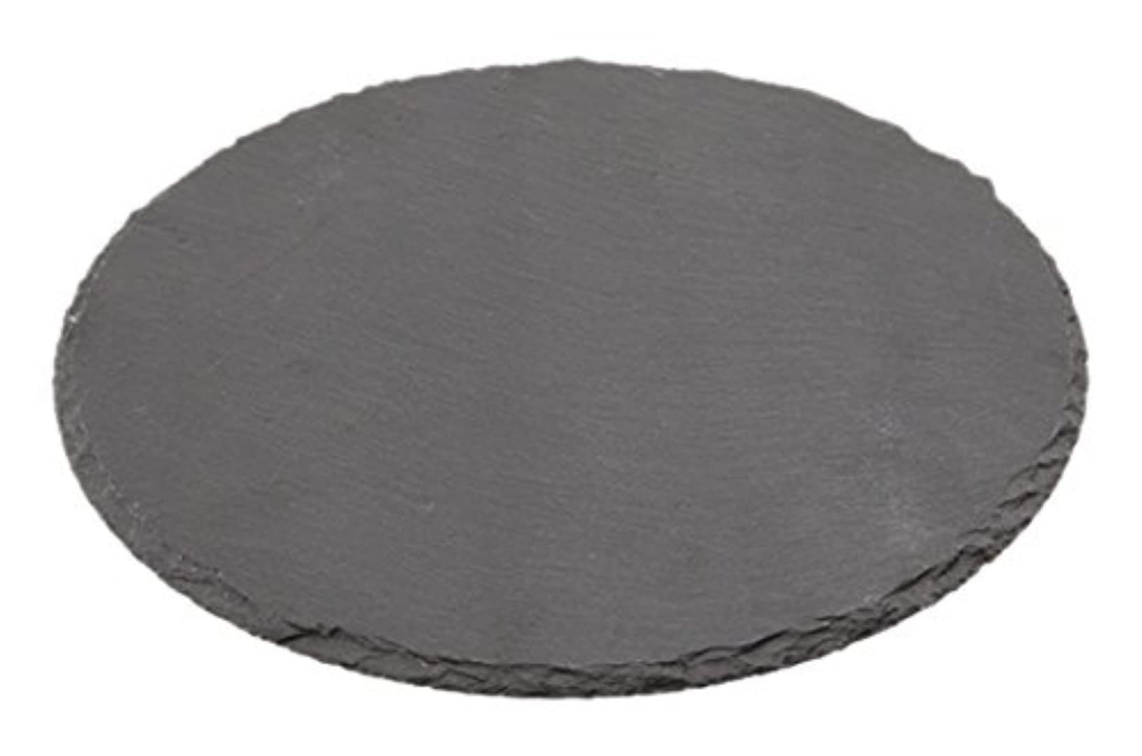 Genware NEV-SLTN-30 Natural Edge Slate Platter, Round, 30 cm