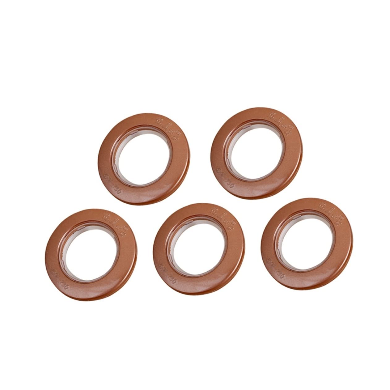 Amosfun Anelli per Tende da Doccia in Metallo 85 Pezzi Color caffè | Finitura Robusta Superficie e Elettroplaccata Liscia in Tenda e Drappo Casa