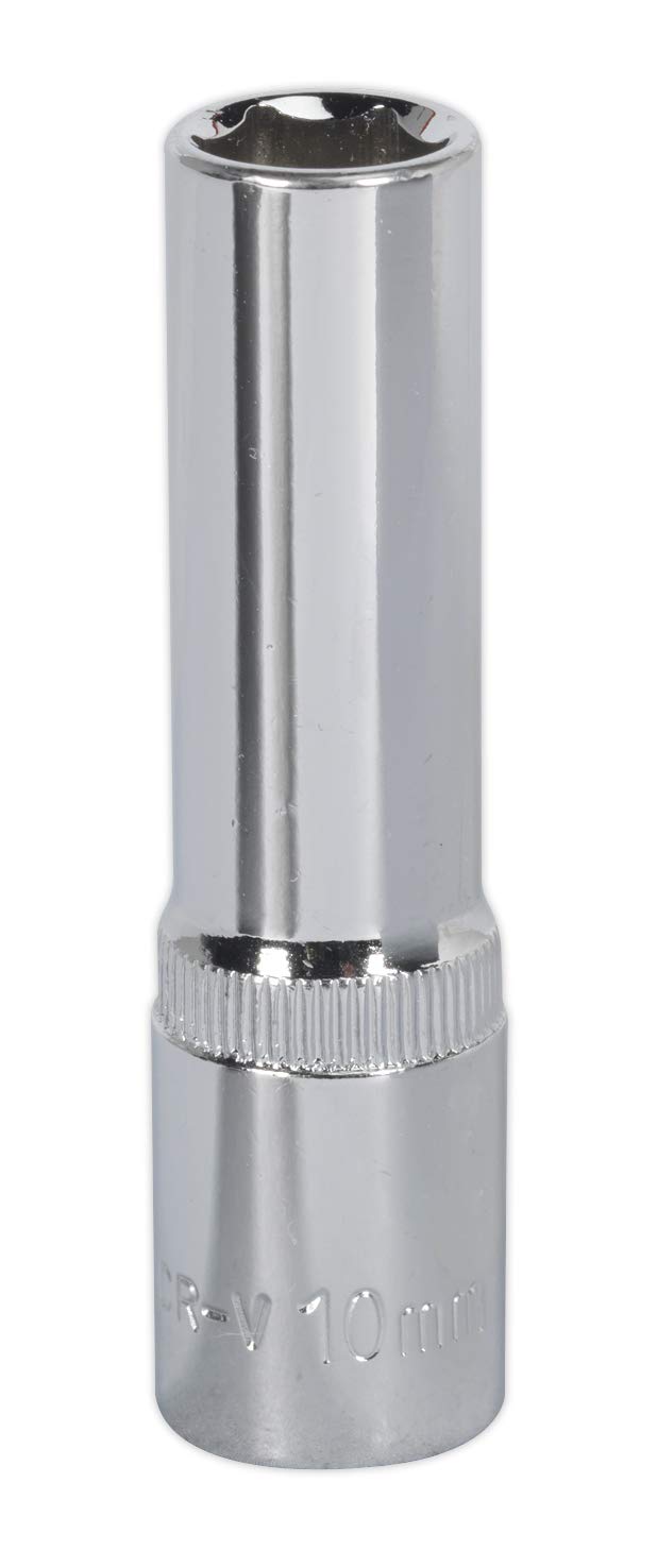 Sealey Sp3810D Walldrive Socket 10Mm Deep 3/8Sq Drive Fully Polished