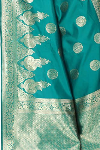 Image of MIRCHI FASHION Women Saree | Jacquard Banarasi Silk Woven Ethnic Motif Office Wear Sari
