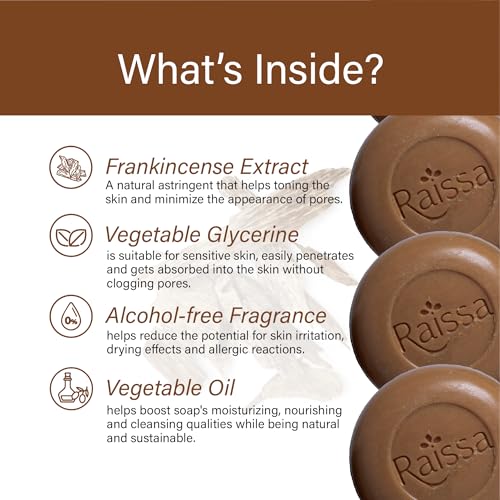 Image of Raissa Shahi Oudh Premium Bath Soap - 85g (Pack of 4) | Luxury Oudh Scented Soap Bar for Men & Women | Moisturizing & Gentle on Skin | Alcohol-Free Fragrance | Ideal for Daily Use