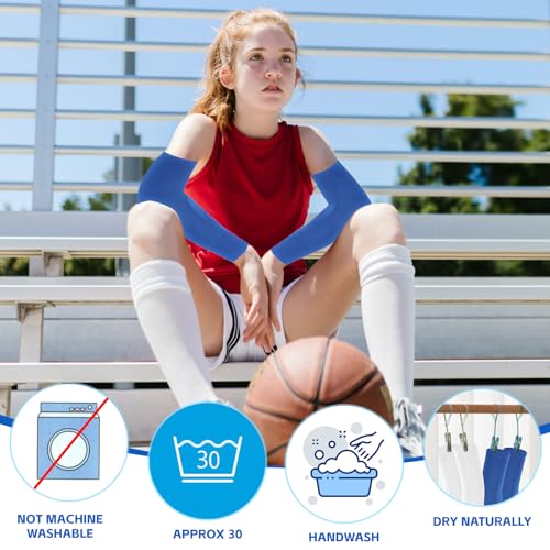 3Pairs Arm Sleeves for Kids, Thinly Sun Protection Sleeves for Football, Basketball, Baseball Youth Boy Girl Sports4