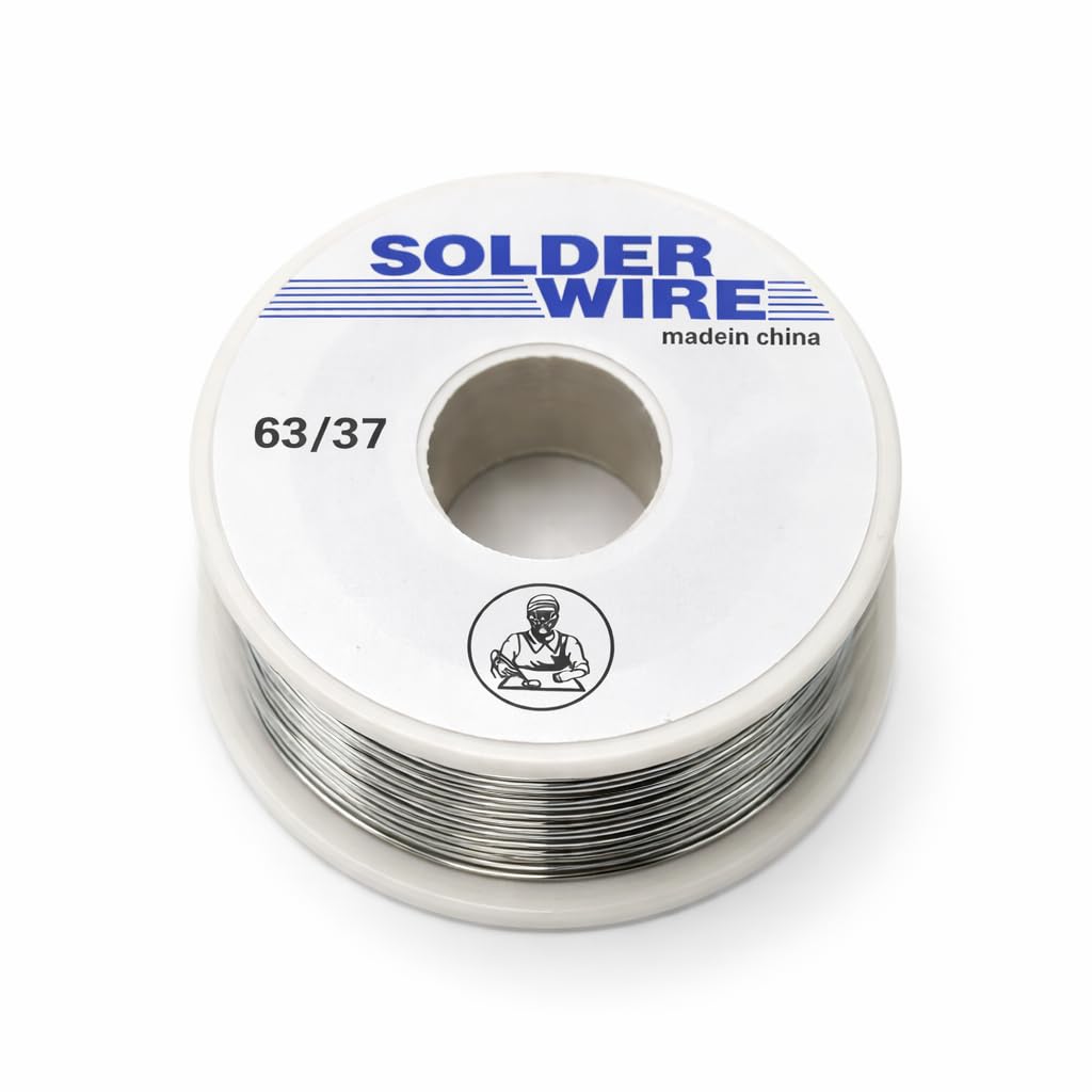 Soldering Wire 100g, Flux Core, Tin 63% Lead 37%, Melting Point 183°C, High Mobility Electrolytic Solder Wire (1.2mm)