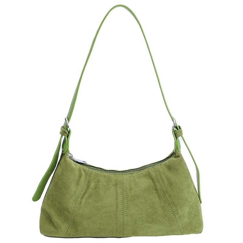 Suede Shoulder Bag Armpit Bag Crescent Hobo Bag for Women Work Travel Daily Use