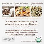 Indian Meadow Herbals Wild Yam Root Cream (2oz) - USDA Certified Organic Balancing Cream for PMS & Menopause Relief - Estrogen & Progesterone-Free. Handmade By US. Woman-owned & Operated Since 1994. - Image 4