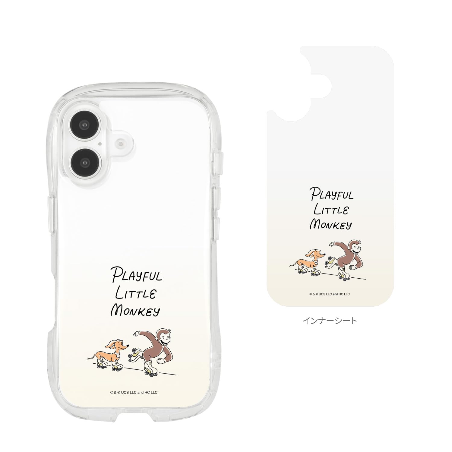 Amazon.co.jp: グルマンディーズ おさるのジョージ iPhone16 対応