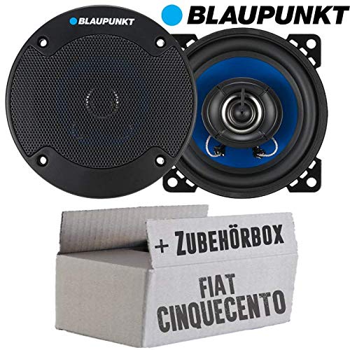 FIAT Cinquecento - Lautsprecher Boxen Blaupunkt ICx402-10cm 2-Wege Auto 100mm Einbauzubehör - Einbauset