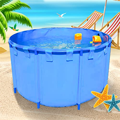 Piscina infantil con marco de metal activo para niños y niños pequeños, piscinas redondas sobre el suelo (0,6 m, 1,5 m de profundidad, 110 m de diámetro), marco de plástico duradero perfecto para la