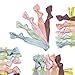 Popband Milkshake Knot Hair Bands, Stretchy Hair Bobbles in Pastel Colours, Versatile Hair Accesories for Women, 5 Hair Ties