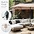 Sophia & William Patio Set with Umbrella 8 Pieces Outdoor Dining Set for 6 with 13ft Double-Sided Patio Umbrella Beige, 6 x Swivel Patio Chairs, 1 Metal Table for Lawn Garden