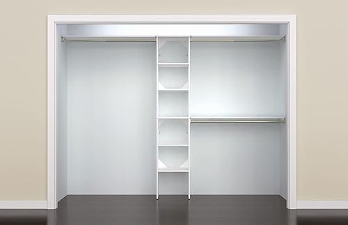 Miniatura 10 de ClosetMaid SuiteSymphony Espresso Organizador de armario con estantes de 16 pulgadas