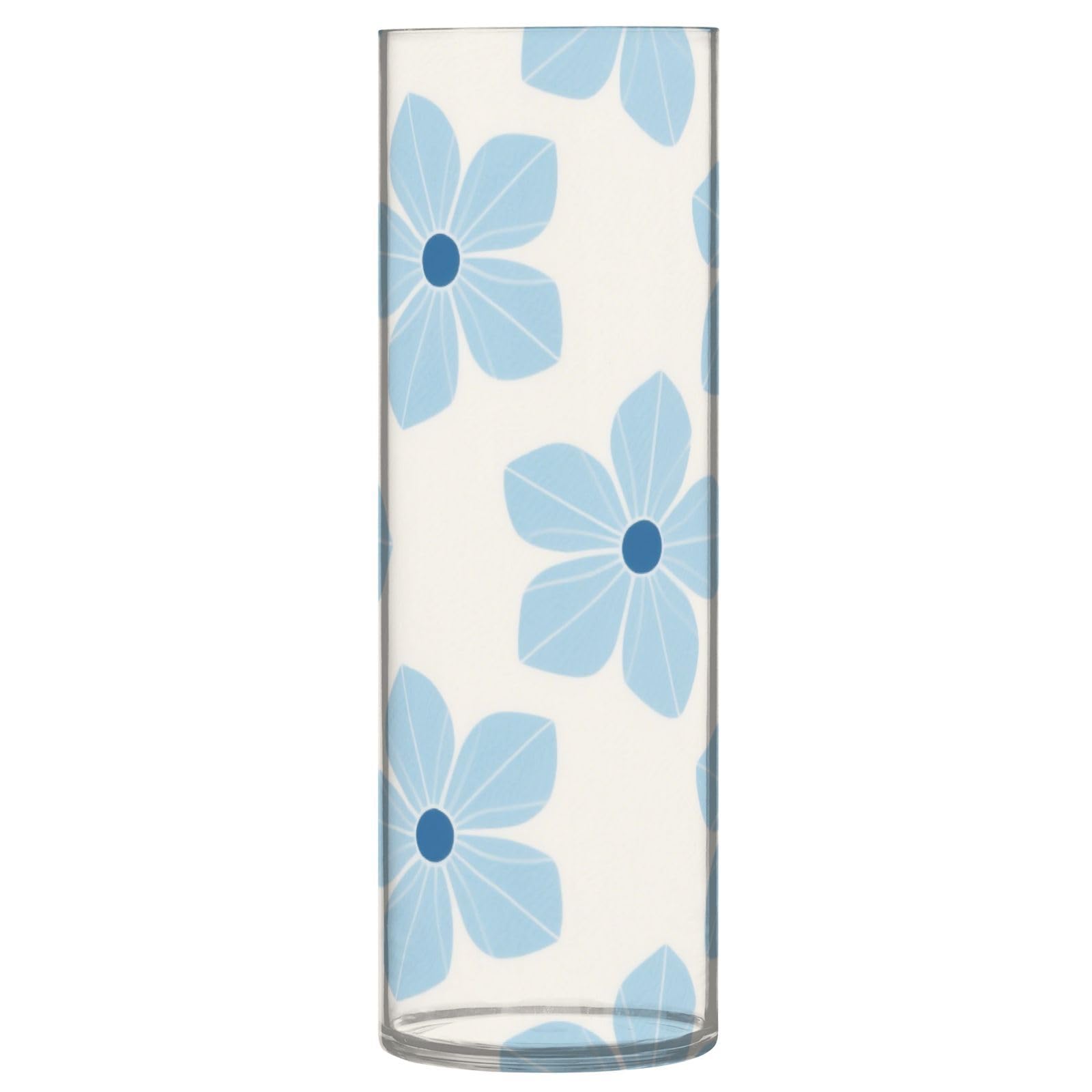 Vase en plastique Blue Blossoms incassable pour decoration de salon