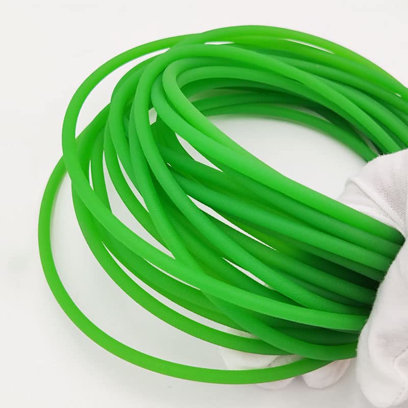 Courroie d'entraînement ronde de convoyeur de polyuréthane de 1M-5 mètres courroies de Transmission de Surface rugueuse verte d'unité centrale for la Machine textile Dia 1.5mm - 18mm ( Size : 5Meters