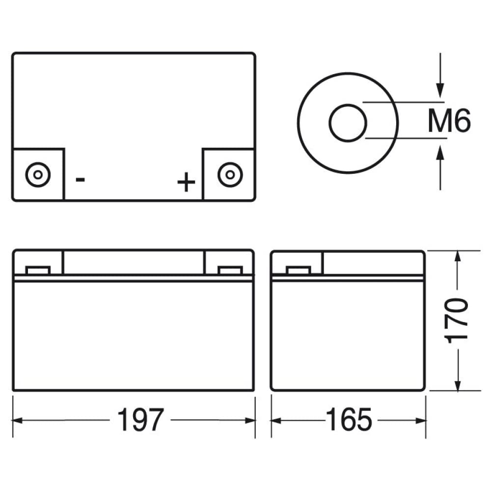 1 x BATTERIA RICARICABILE AL PIOMBO 12V 40A