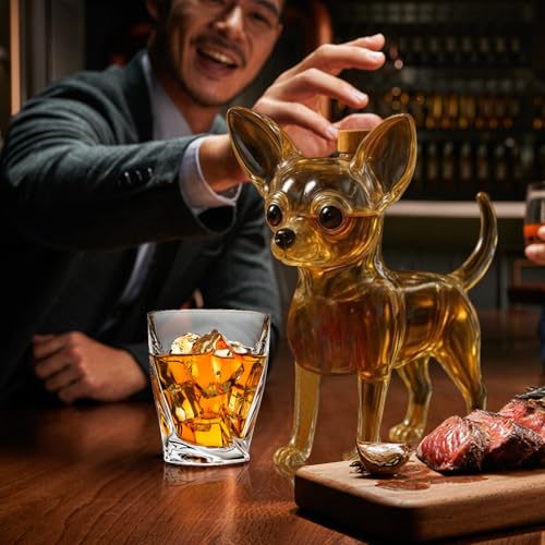 Récipient de rangement en verre en forme de chien, le cadeau de bar idéal - 3