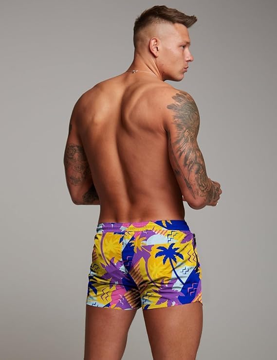 COOFANDY Men's Swim Trunk Quick Dry Swimwear Mesh Lining Bathing Suit Swimsuit Board Beach Sport Short - Image 3