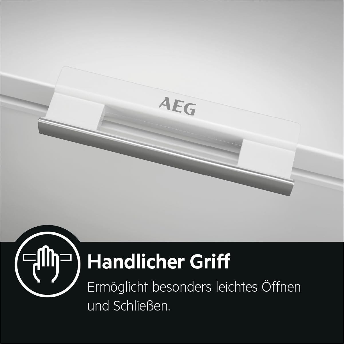 AEG AHB526D1LW Gefriertruhe / 254 L/LowFrost - weniger Eisbildung/Temperaturalarm/Rollen/D