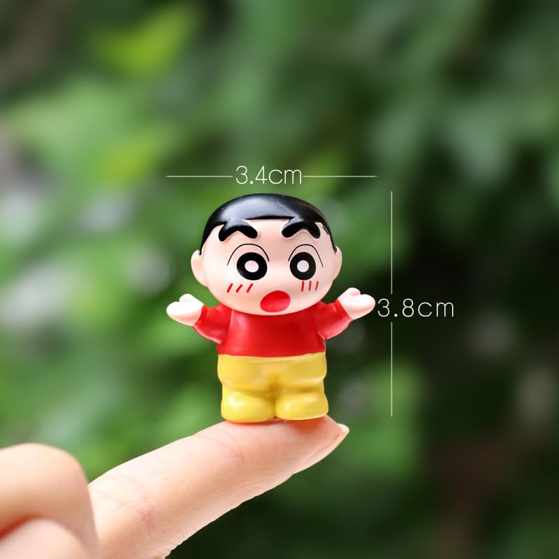 Image of Shinchan Cartoon Miniature Resin Figurines for Home Decor & Car Decor | Cute Idols for Christmas, New Year, Birthday & Valentine Gifting | Gift for Couple, Girlfriend, Boyfriend, Kids & Thanksgiving