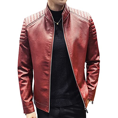 Mejores precios y opiniones de Chaqueta roja cuero que Puedes comprar On-line. 8 Imagen adicional