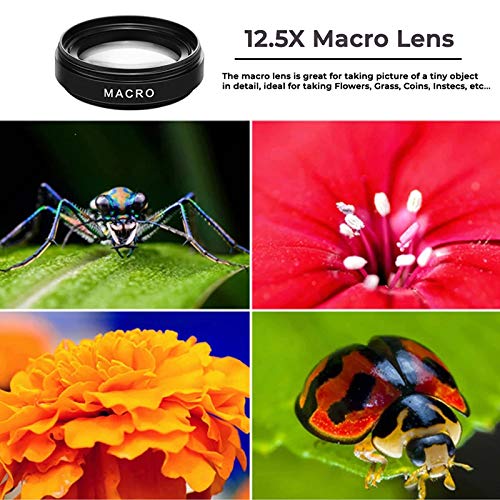 Objectif Grand Angle 0,45X en Alliage de Verre Optique Noir