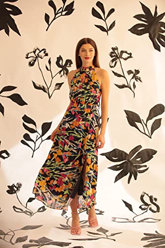 Image of Maggy London Women's Maggy London Women's Halter Neck Maxi Dress