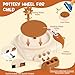 Pottery Wheel for Kids, Rotation Clay Wheel with Foot Pedal & Adjustable Speed, Bear Design Pottery Craft Kit with 5 Air-Dry Clays, Creative Arts & Crafts Toy Gift for Boys & Girls Ages 6-12