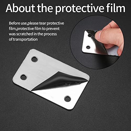 TOOINKCV 14 Pcs Flat Straight Brace Brackets, Flat Plate Bracket, Mending Joining Plates - Image 4