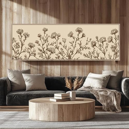 Tableau sur toile horizontal grand format 50x150cm sans cadre