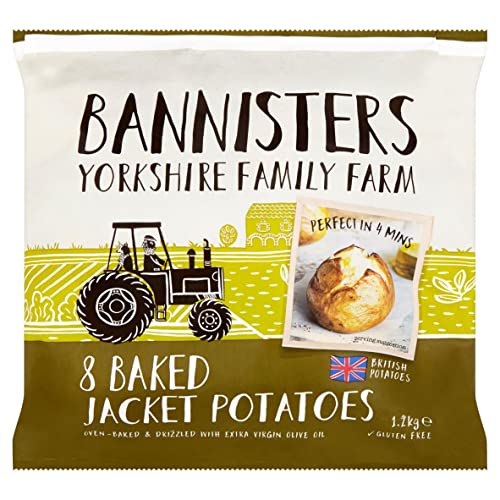 Bannisters Yorkshire Family Farm 8 Baked Jacket Potatoes 1.2kg (Frozen)