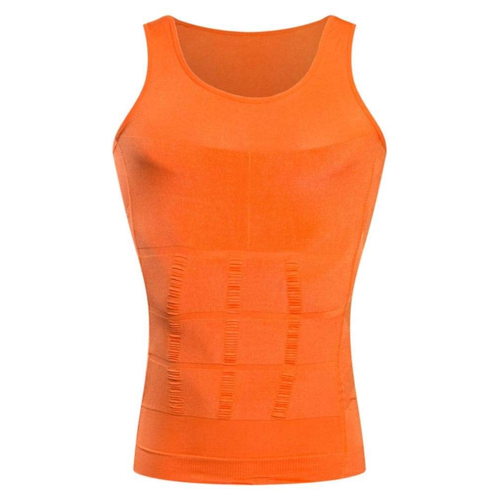 Canottiera Collant da Uomo - Strato Base a Compressione - Canotta Sportiva per Muscoli Modellanti - Addome Addominale Sottile