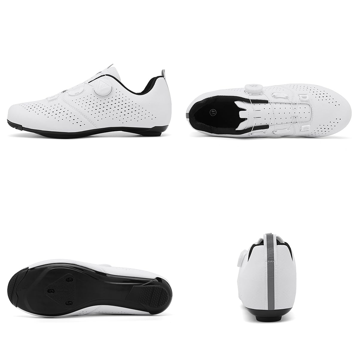 Zapatilla de Ciclismo Carretera para Hombre Mujer Zapatillas de Bicicleta Competición y Entrenamiento con Look Delta Cleats y 3 Tornillos