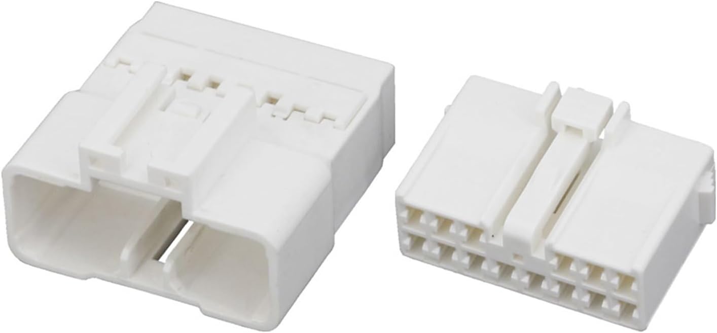 14 Pin Automotive Connectors White Male/Female Car Connector with Terminal DJ7142-2.2-11/21 14P(Male and Female Plug,10 Sets)