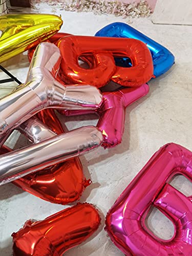 Palloncini rossi a forma di lettera R, 100 cm, con...