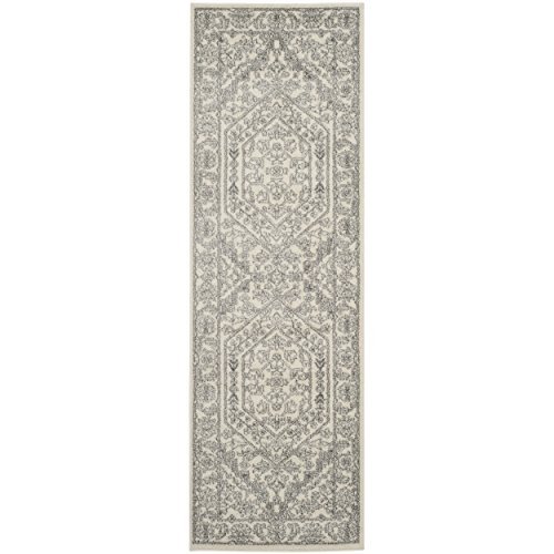 Safavieh Adirondack Collection Runner Rug - 2'6" X 20', Ivory & Silver, Oriental Medallion Design, Non-Shedding & Easy Care, Ideal For High Traffic Areas In Living Room, Bedroom (Adr108B) #TOP10