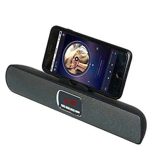 Tragbare Drahtlose Bluetooth-Lautsprecher Super Bass Stereo Dual-Lautsprecher-Box Tf Fm Radio USB LCD Boombox Tragbare Lautsprecher Docks