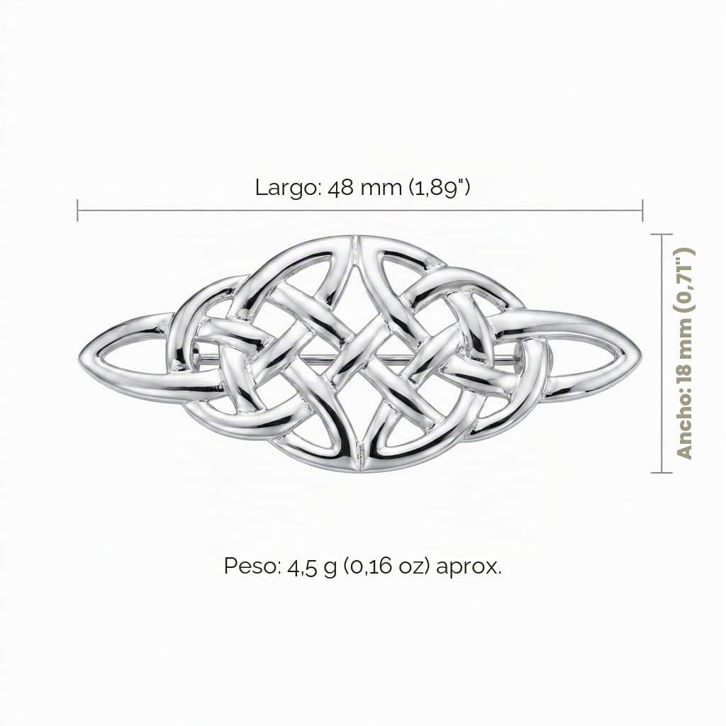 Broche Celta de Plata de Ley de Scottish Jewellery Shop