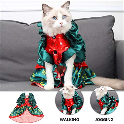 UKCOCO Capa de Animal de Estimação de Natal Com Impressão de Poliéster Floco de Neve Capa de Animal