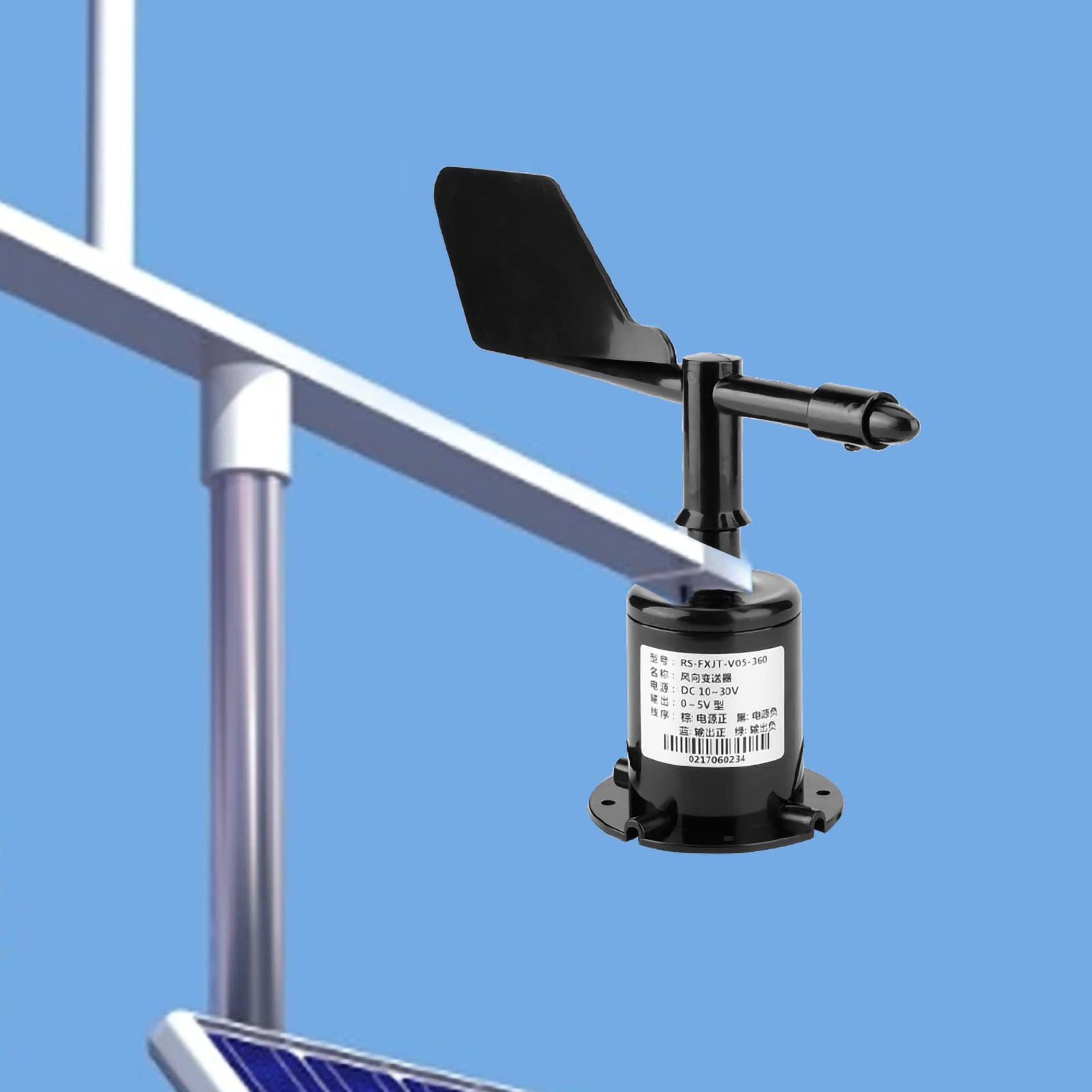 Wind Speed Meter, 0?5V Wind Anemometer, Wind Direction Sensor Anemorumbometer, 360 Degrees Transmitter Wind Direction Sensor Anemorumbometer