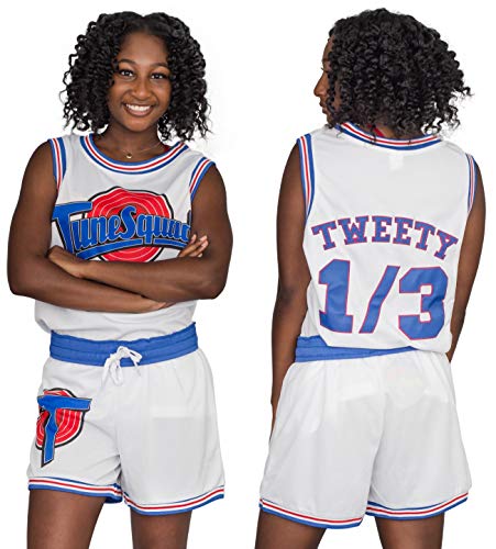 FREEZE Space Jam Tune Squad Basketball Jersey (Medium, Tweety)
