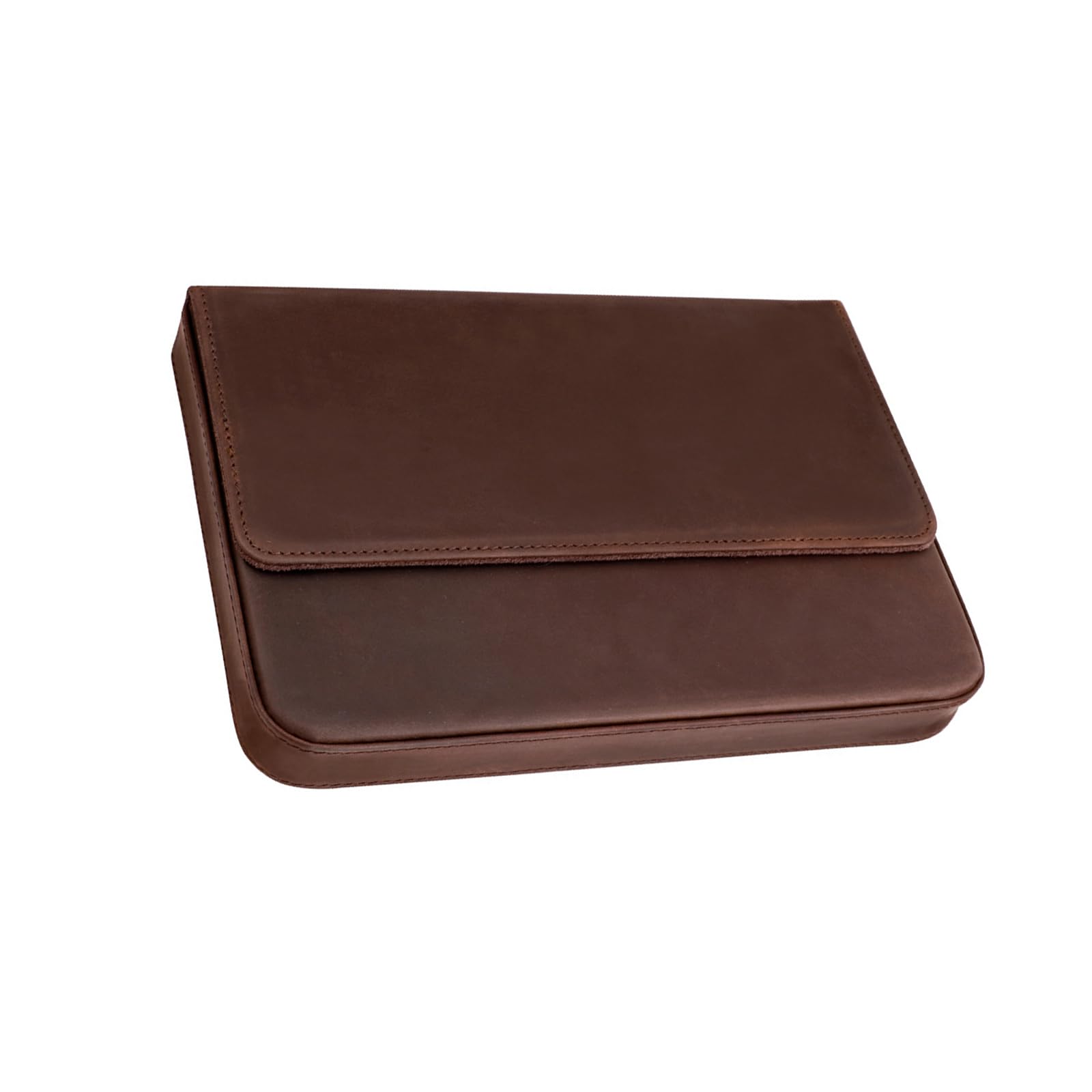 Shurhome Fountain Pen Storage Box 12 Individual Compartments Fountain Organiser Case for Valuable Writing Instrument Leather Case