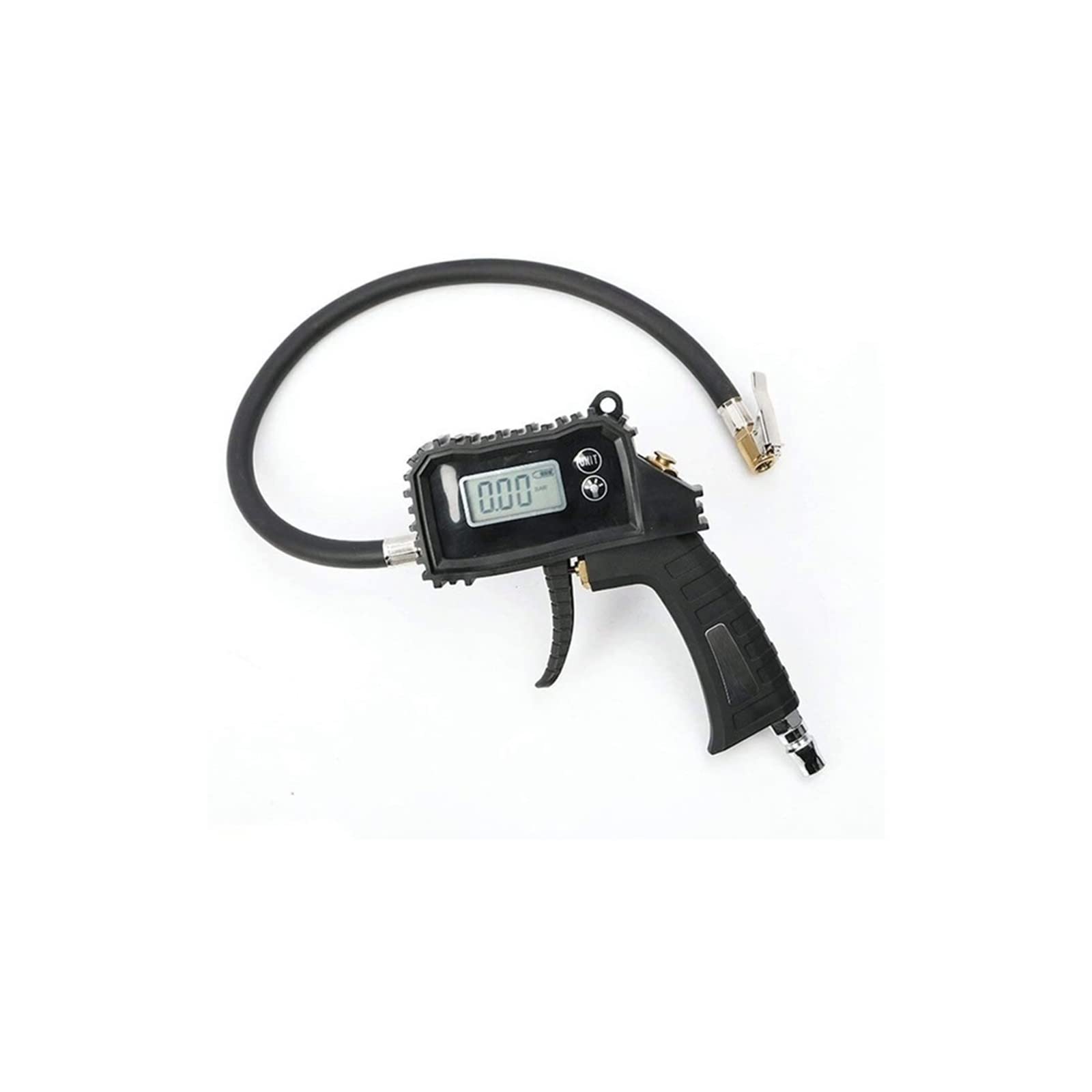 Inflador digital de neumáticos con manómetro, pantalla digital de neumáticos de coche, medidor de presión de neumáticos más medidor de presión de aire, medidor de presión inflable para coche, correa
