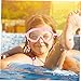 POPETPOP 1set Boy Girl Swimming -Fog Feature Frame Swim Glasses for Boy Girl Comfortable Eye Protector Elastic Straps Boxed